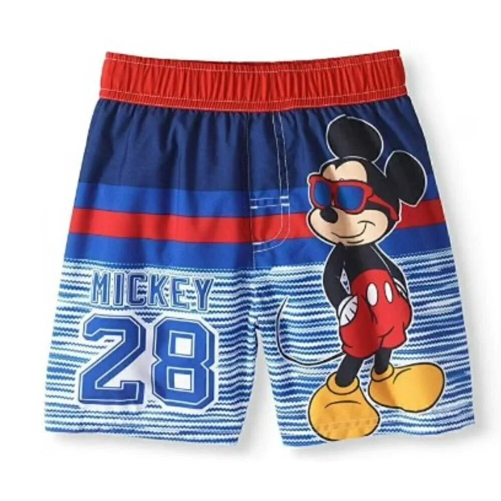 DISNEY MICKEY MOUSE SWIMSUIT TRUNKS  2T NEW